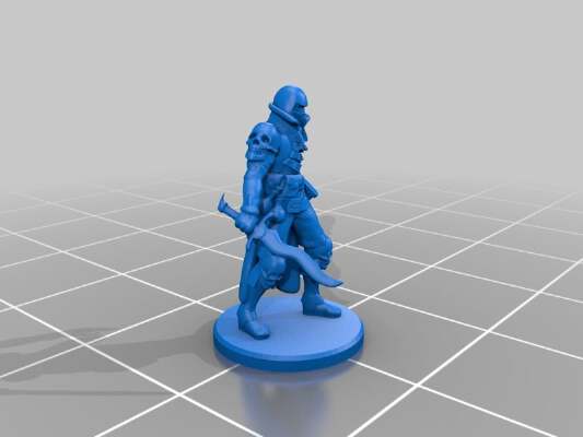 Humanoid Cultist Miniature 4 | 3d print model