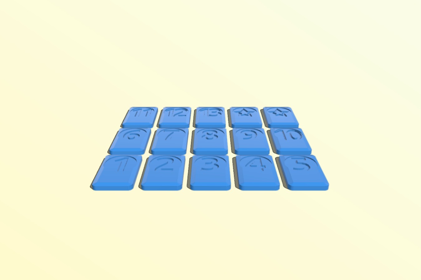 Parametric game tiles + Rummikub