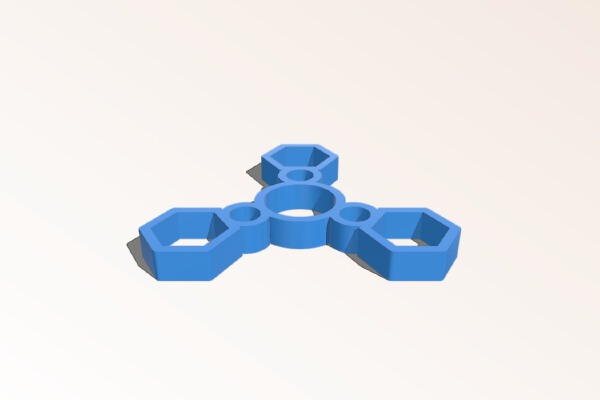 Fidget Nut Spinner - Wingnut2k #3 | 3d print model