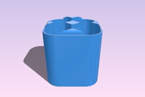 Battery Case 2x2 Bottom | 3d print model