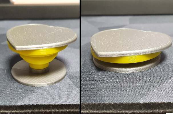 Compliant phone grip(popsockets, griptok) | 3d print model