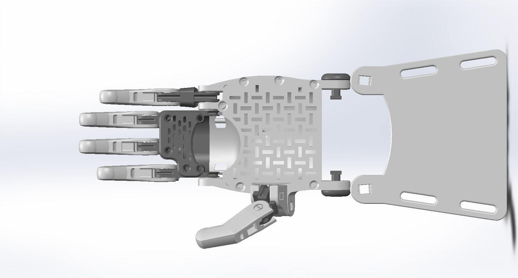 Raptor Reloaded by e-NABLE - Extra length for three fingers
