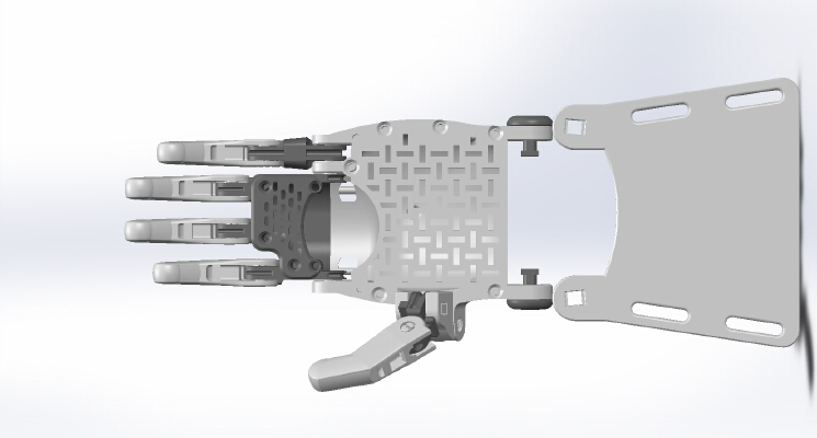 Raptor Reloaded by e-NABLE - Extra length for three fingers | 3d print model
