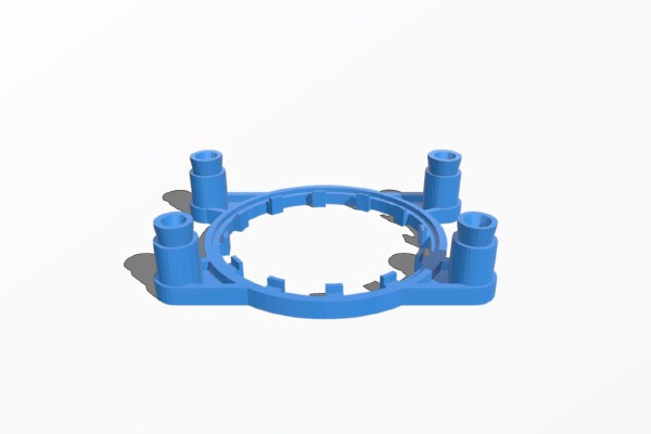 AM4 Bracket Adapter for Corsair AIO CPU Liquid Cooler Heatsink - USES EXISTING AM4 BACKPLANE & SCREWS | 3d print model