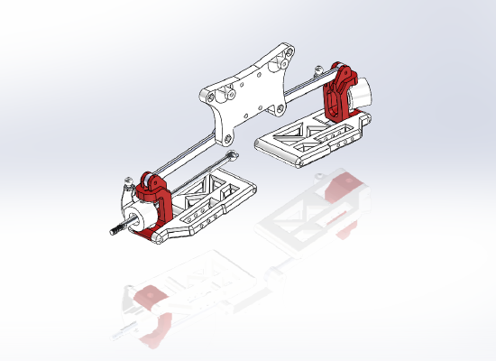 Front Assembly OpenRC Truggy for HSP 188015 and diff HSP 02024 | 3d print model