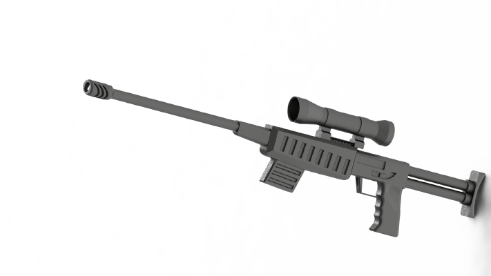 sniper rifle | 3d print model