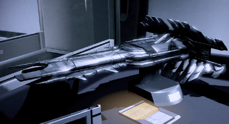 Shadow broker ship from Mass Effect | 3d print model