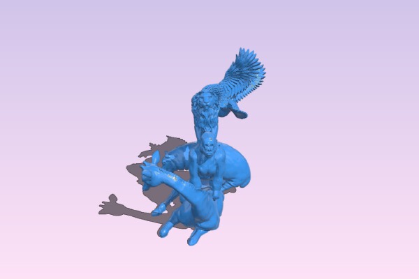 African animal – pyramid | 3d print model
