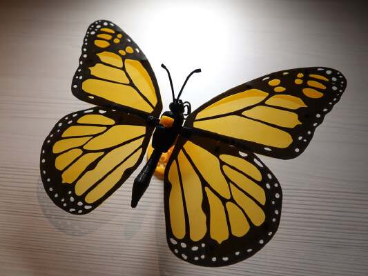 Articulated Monarch Butterfly (Papillon Monarque articulé) | 3d print model