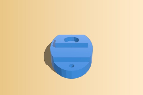 mp5 Pistol Grip Cap (for cmya or ics airsoft mp5_mp5k) | 3d print model