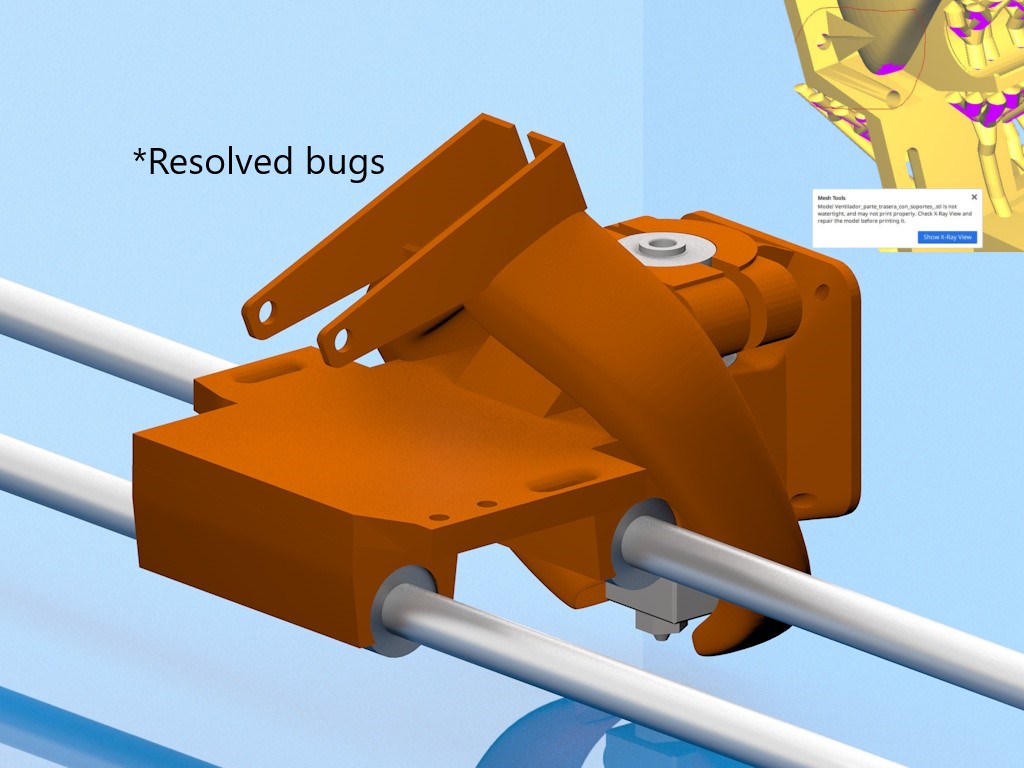 FLSun Cube Carriage + sensor E3D V6 (Beta)