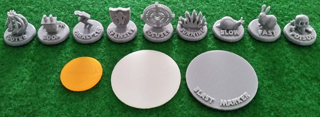 Malifaux Markers | 3d print model