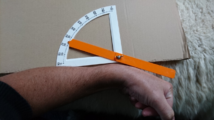 Angle meter for wrist, knee, ankle | 3d print model