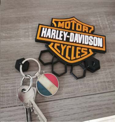 Harley Davidson Wall key holder | 3d print model