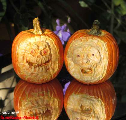 Creepy Pumpkin Heads - Set B | 3d print model