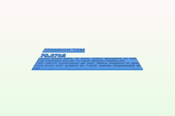 Measuring and wrapping text in OpenSCAD | 3d print model