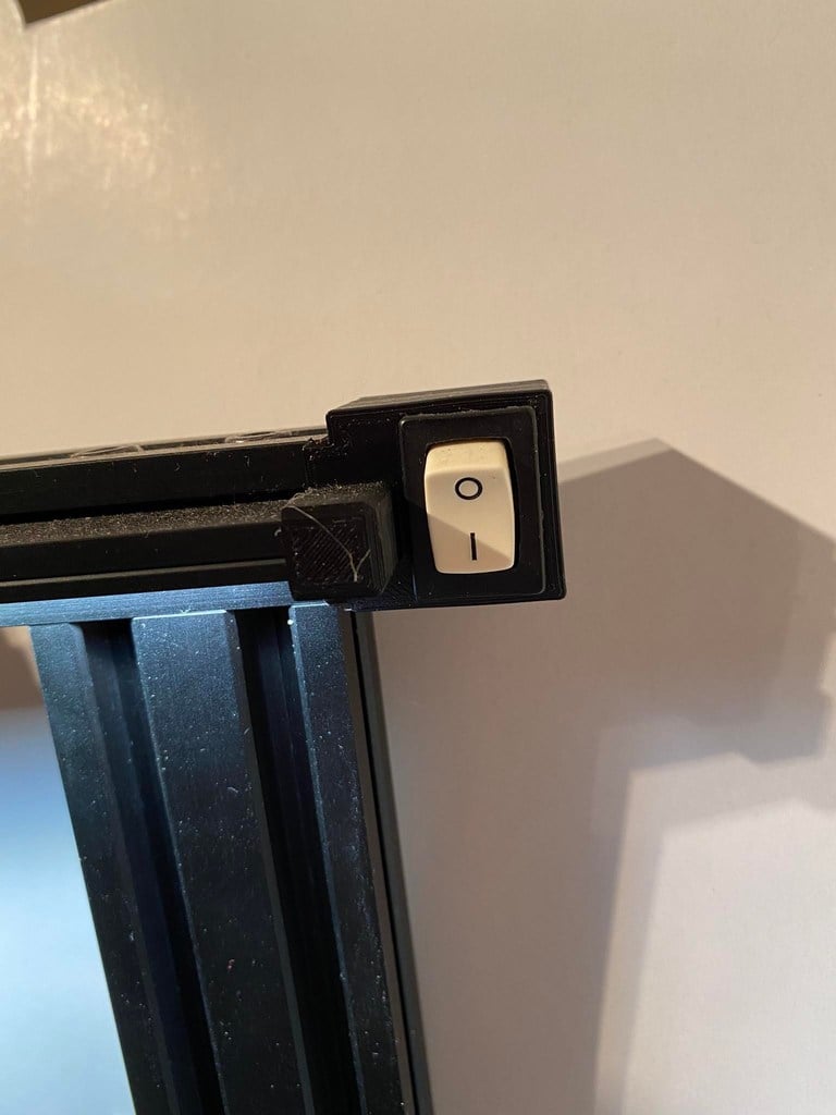 Ender 3 LED bar mount with switch