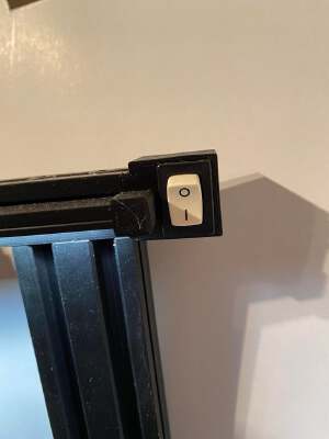 Ender 3 LED bar mount with switch | 3d print model