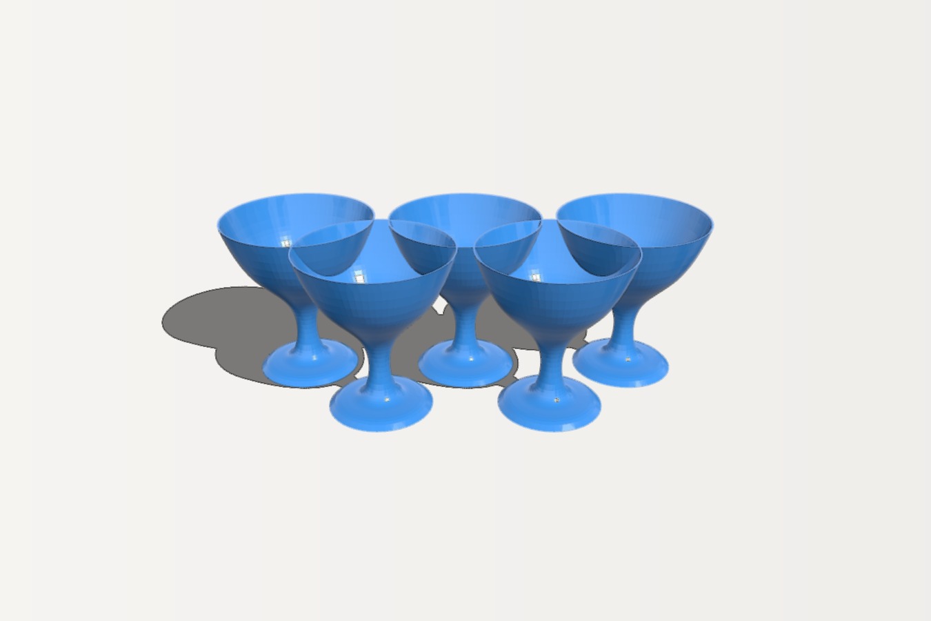 The broad champagne glass offered to the Olympic Games