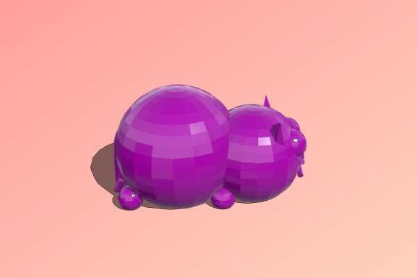 Fat Cat | 3d print model