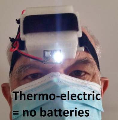 Thermo-electric Headlamp (Peltier, Seebeck) | 3d print model