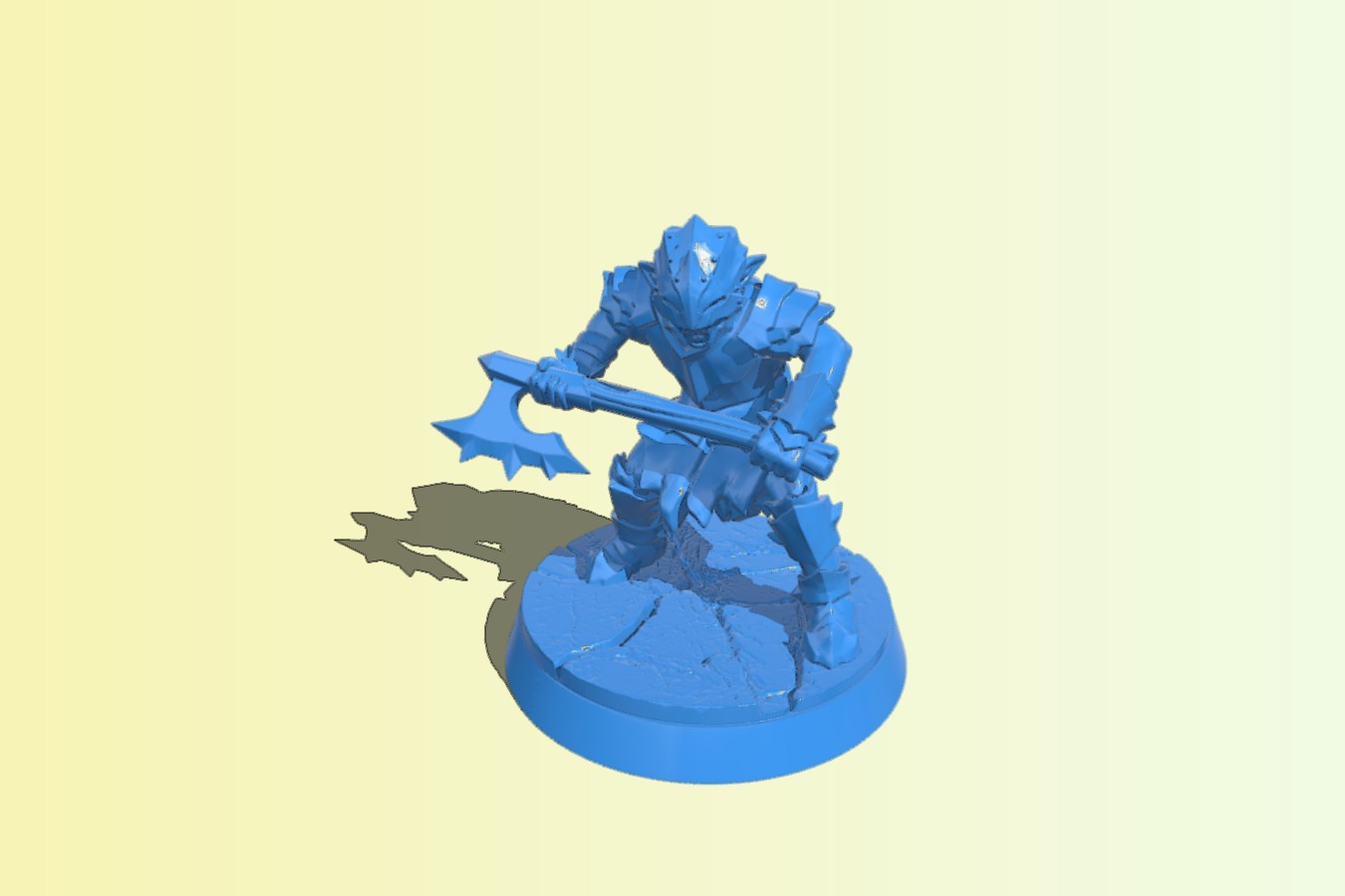 Maggot with large axe