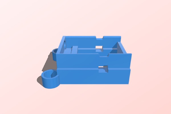 AstroX JohnnyFPV Mach2 VTX and R-XSR mount | 3d print model