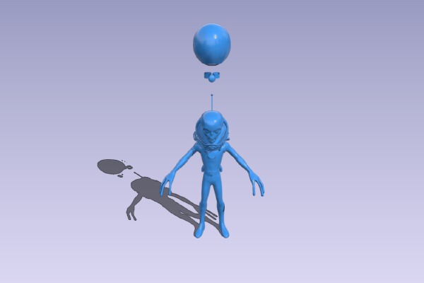 Aliens come to earth | 3d print model