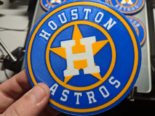 Houston Astros Coaster - Multicolor | 3d print model