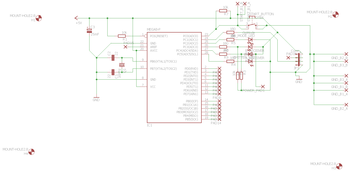 Atmega8A-PU filament monitor with optical encoder for Marlin firmware