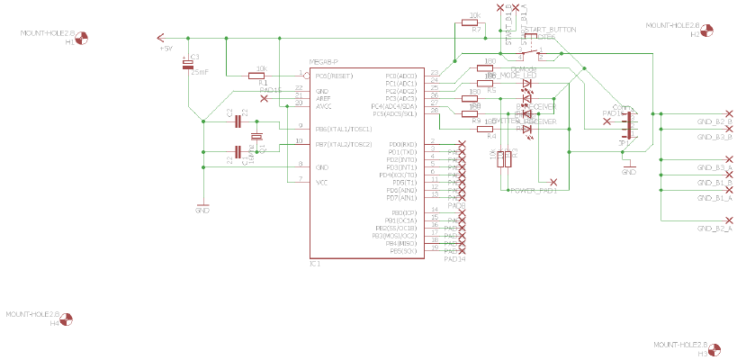 Atmega8A-PU filament monitor with optical encoder for Marlin firmware | 3d print model