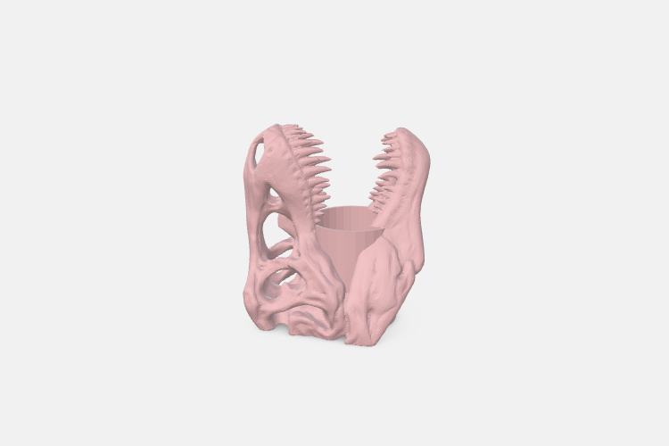 skull pen holder