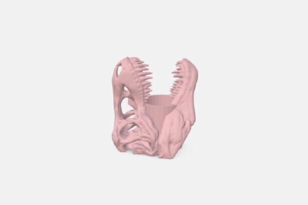 skull pen holder | 3d print model