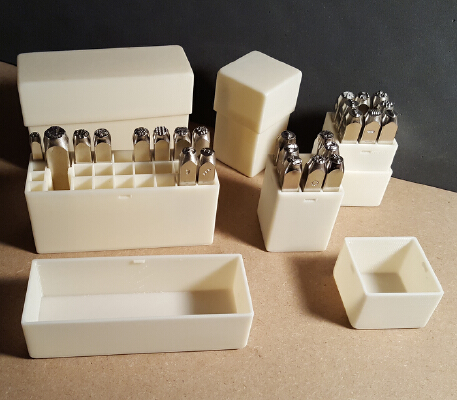 Metal Stamp Organizer _ Holders - 3x3 6mm & 3x9 w_three different sizes 4mm, 6mm, 9.5mm | 3d print model
