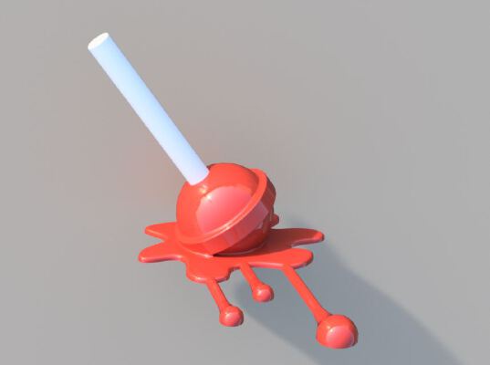 melting lollipop | 3d print model