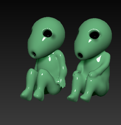 GLOWING KODAMA PRINCESS MONONOKE LUMINOUS TREE ELVES. (6 POSES) | 3d print model
