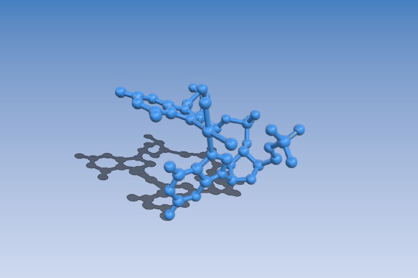 X-ray Structure of the Major Adduct of the Anticancer Drug Cisplatin with DNA: cis-[Pt(NH3)2{d(pGpG)}] | 3d print model
