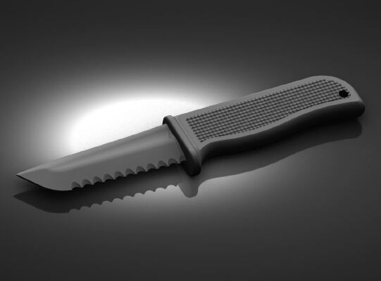 Serrated Knife - V2 | 3d print model