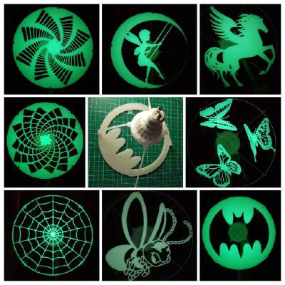 spotlights lampshade V2, GU10 or 12 V, glow in the dark, easyprint | 3d print model
