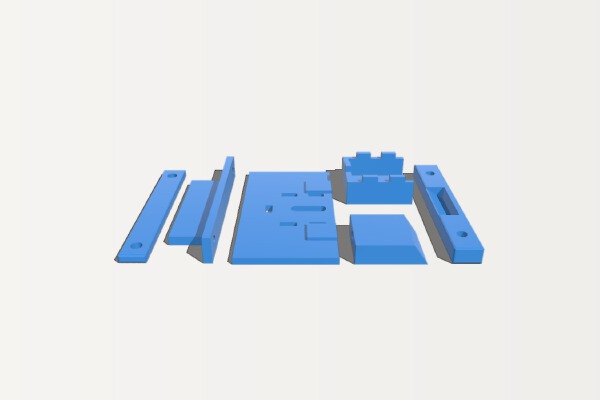 Mini Talon Flush Hatch Latch | 3d print model
