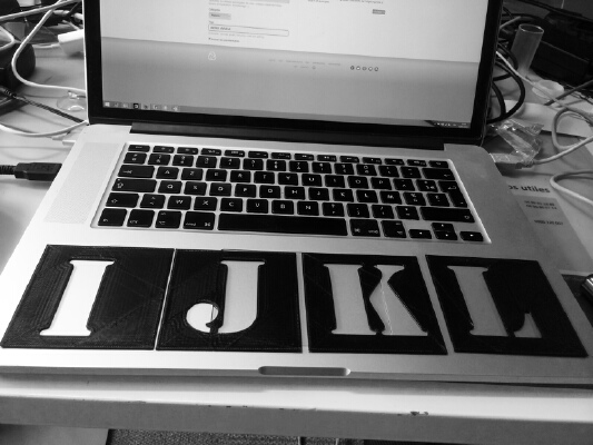 Alphabet stencil | 3d print model