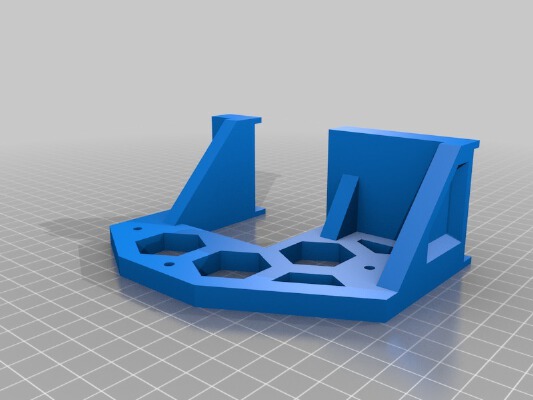 ANET A8 Front and Rear Braces with Holes for Mounting Printer to Bench/Table | 3d print model