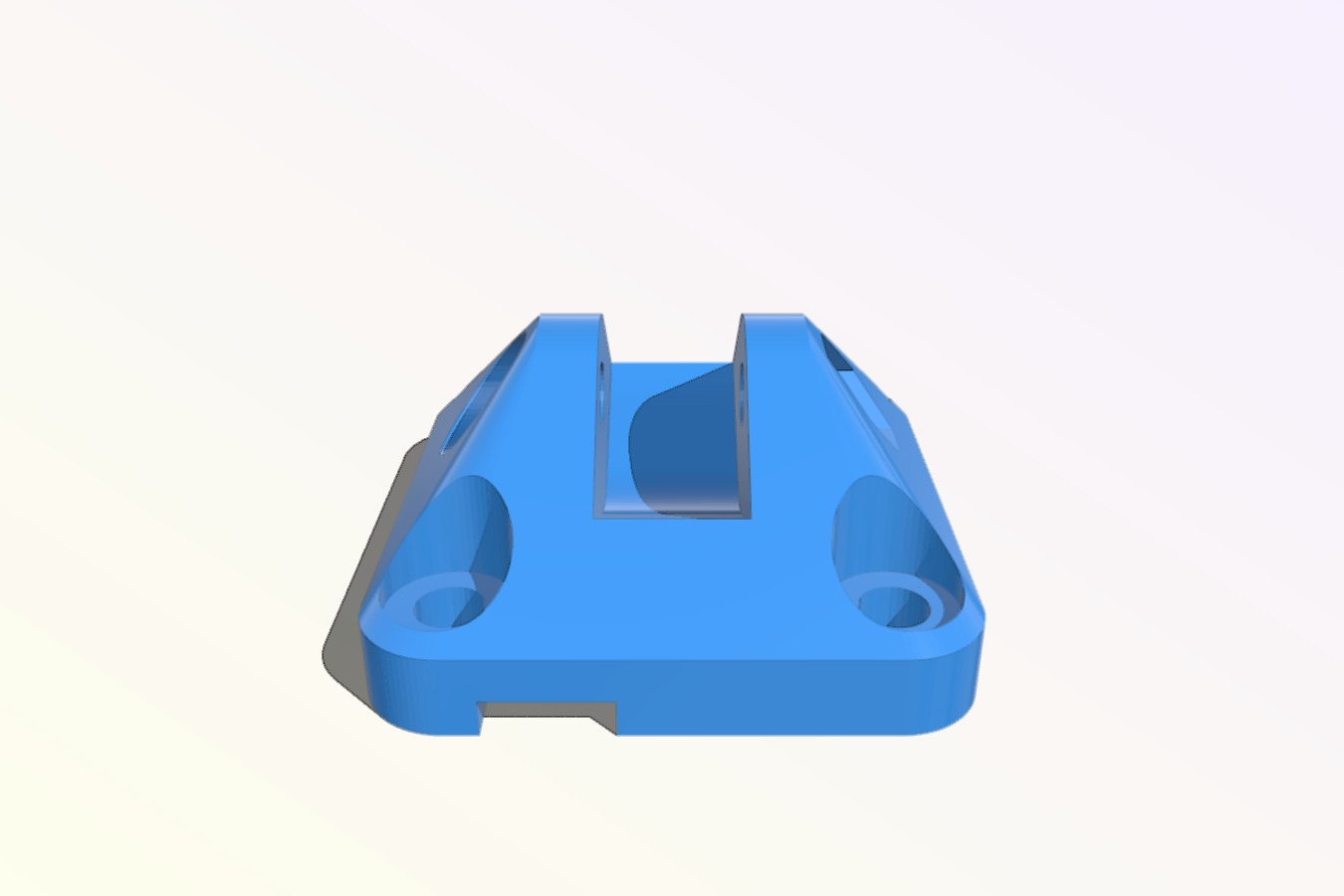 Flying extruder mount for MGN12H linear block 4 bolt version (belt cutout remix).stl