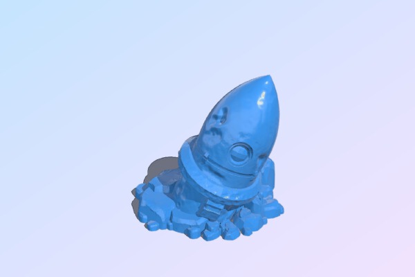 Partially-Buried Giant Robot | 3d print model