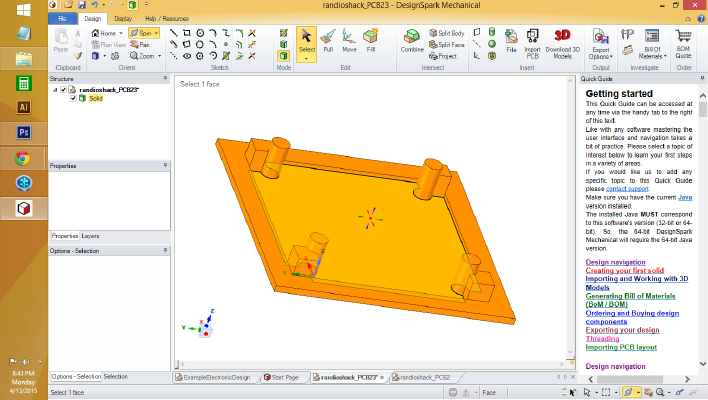 Radioshack PCB Holder | 3d print model