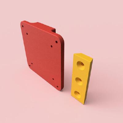 Static VESA Mount, 75_100mm | 3d print model