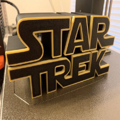 Star Trek Star Wars Logo | 3d print model