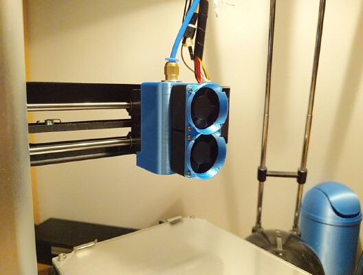 Dual fan shroud compartimented for MP Select mini | 3d print model