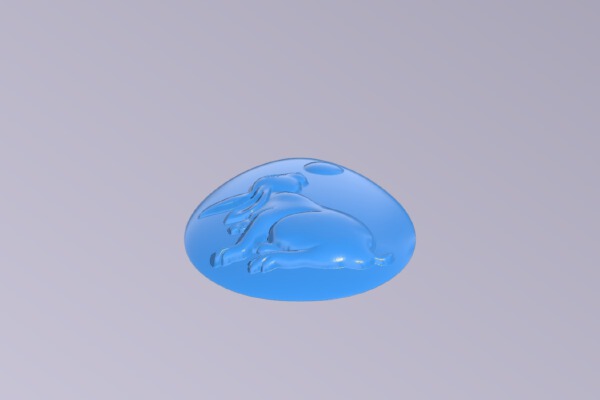 Rabbit-shaped egg | 3d print model