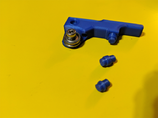 Extruder Arm With Adjustable Tension, No Supports | 3d print model